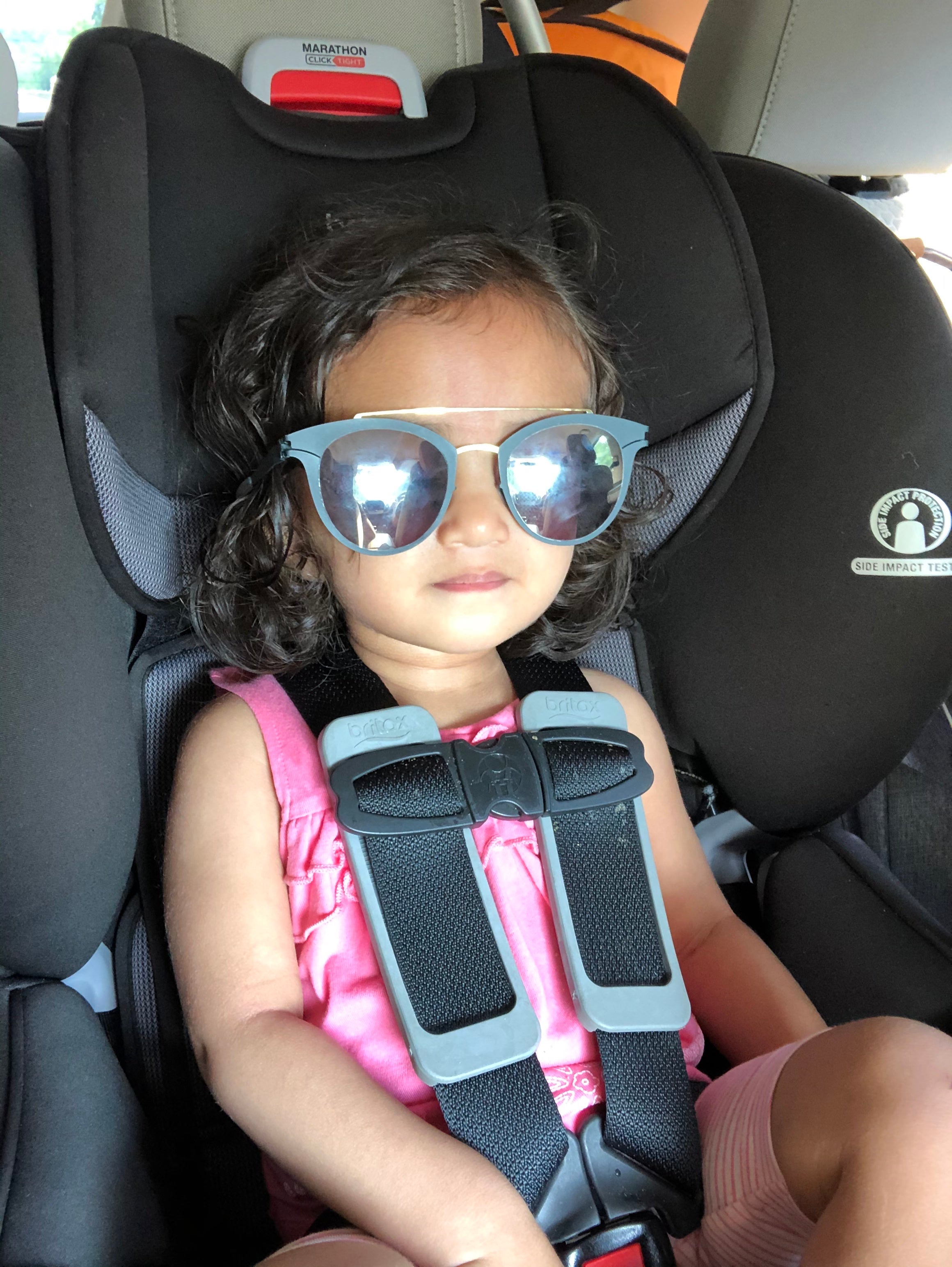 Properly buckled carseat safety