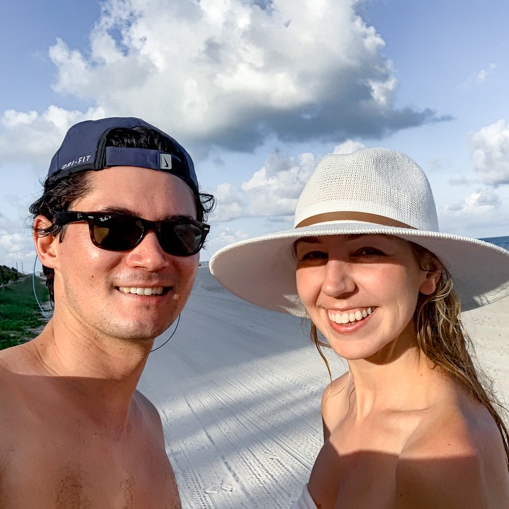 Husband and wife vacation after dealing with infertility