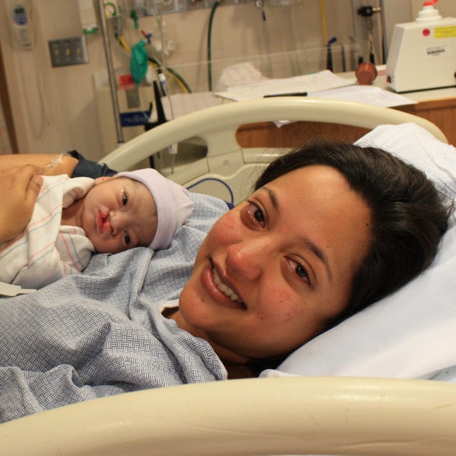 Meera and her baby after labor